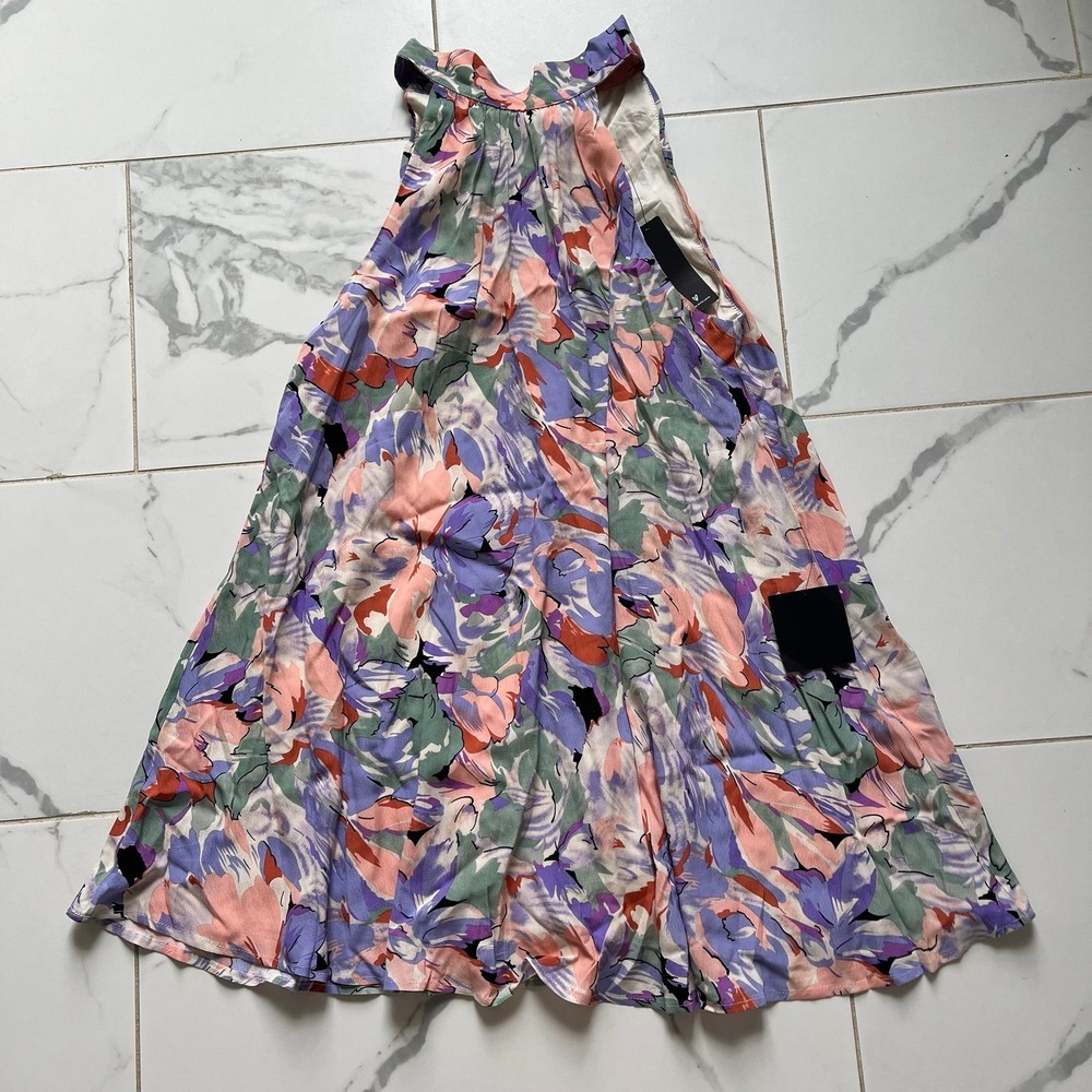 Lulu's Pastel Floral Halter Mini Dress - Picture 2 of 8